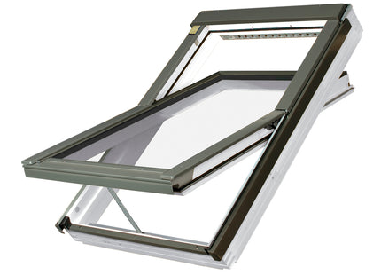 White Acrylic Centre Pivot Roof Window (FTW-V) 94cm x 118cm